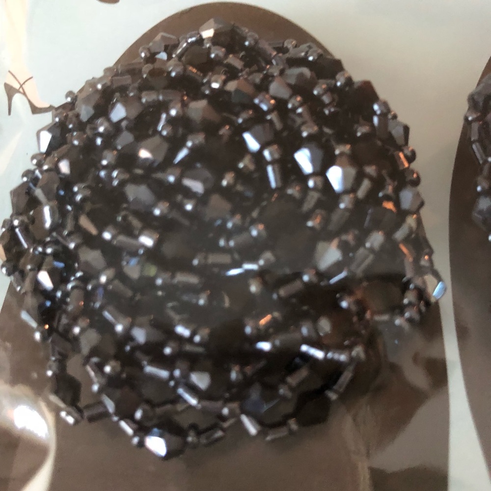 💰⬇️ 🆕 Gunmetal Rosettes Shoe Clips - Picture 5 of 5